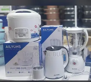 Set Ya Blender1.5L 2in1, Kettle 1.8L Na Rice Cooker 1.8L