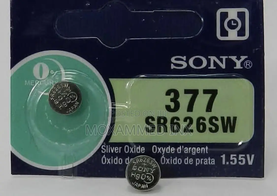 Sony Battery CR 377 SR626SW -.55v