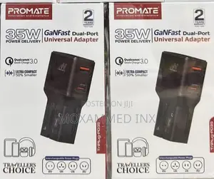 Promate 35W Ganfast Dual-Port POWER DELIVERY | Universal