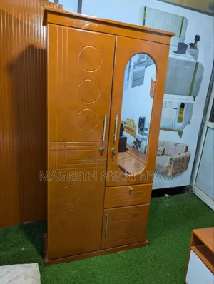 Nauza Kabati Milango Miwili Mbao