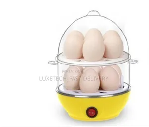 Double Layer Electric Egg Boiler – 14-Eggs Automatic Cooker/Steamer