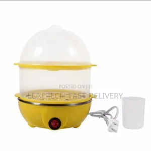Double Layer Electric Egg Boiler – 14-Eggs Automatic Cooker/Steamer