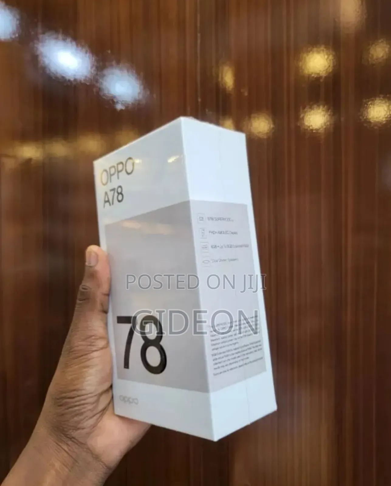 New Oppo A78 128 GB Black