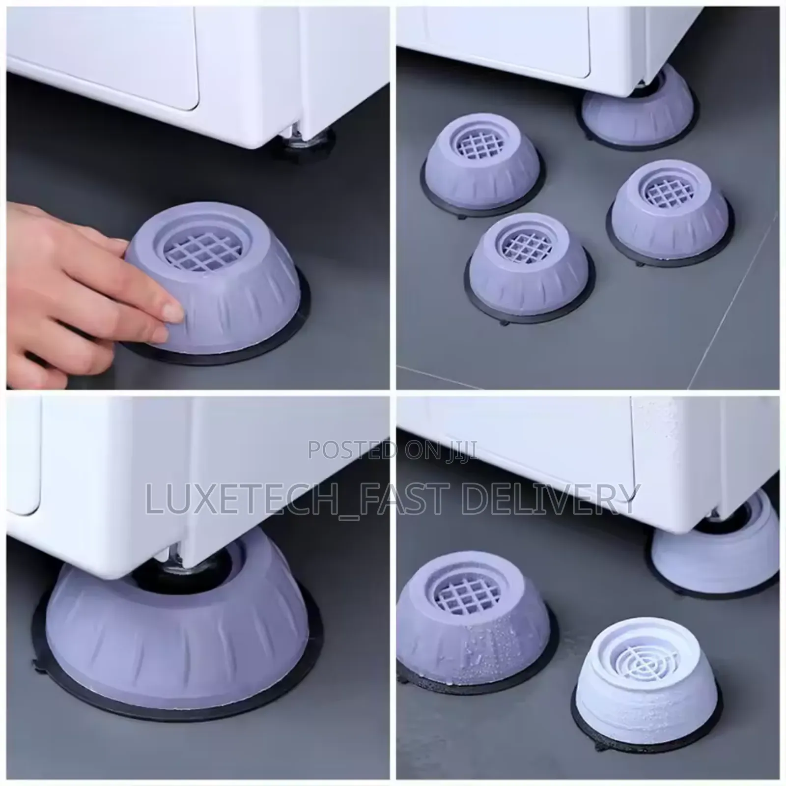 Universal Shock-Absorbing Anti-Slip Base for Washers/Fridge