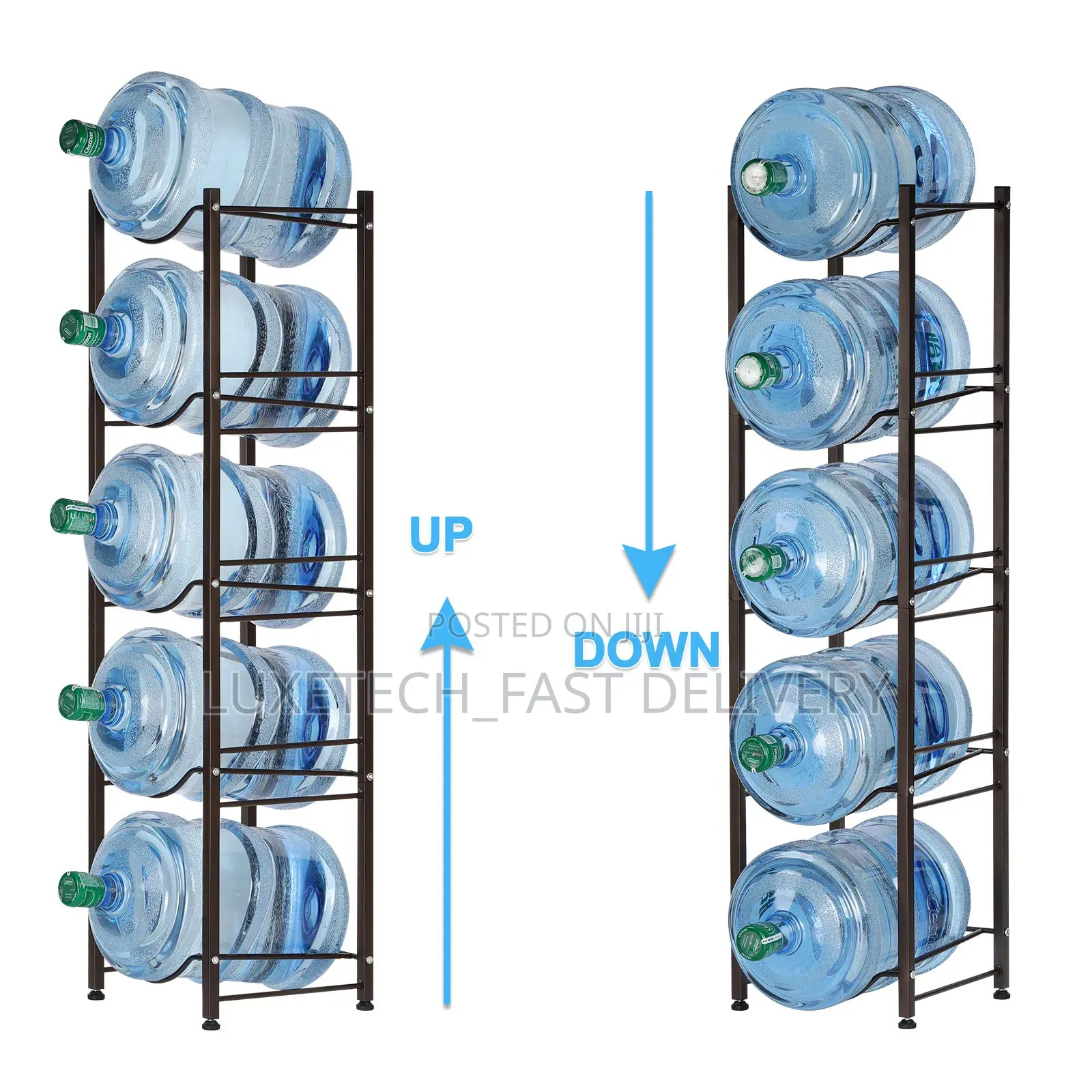 5 Gallon Water Jug Rack Detachable Water Bottle Holder