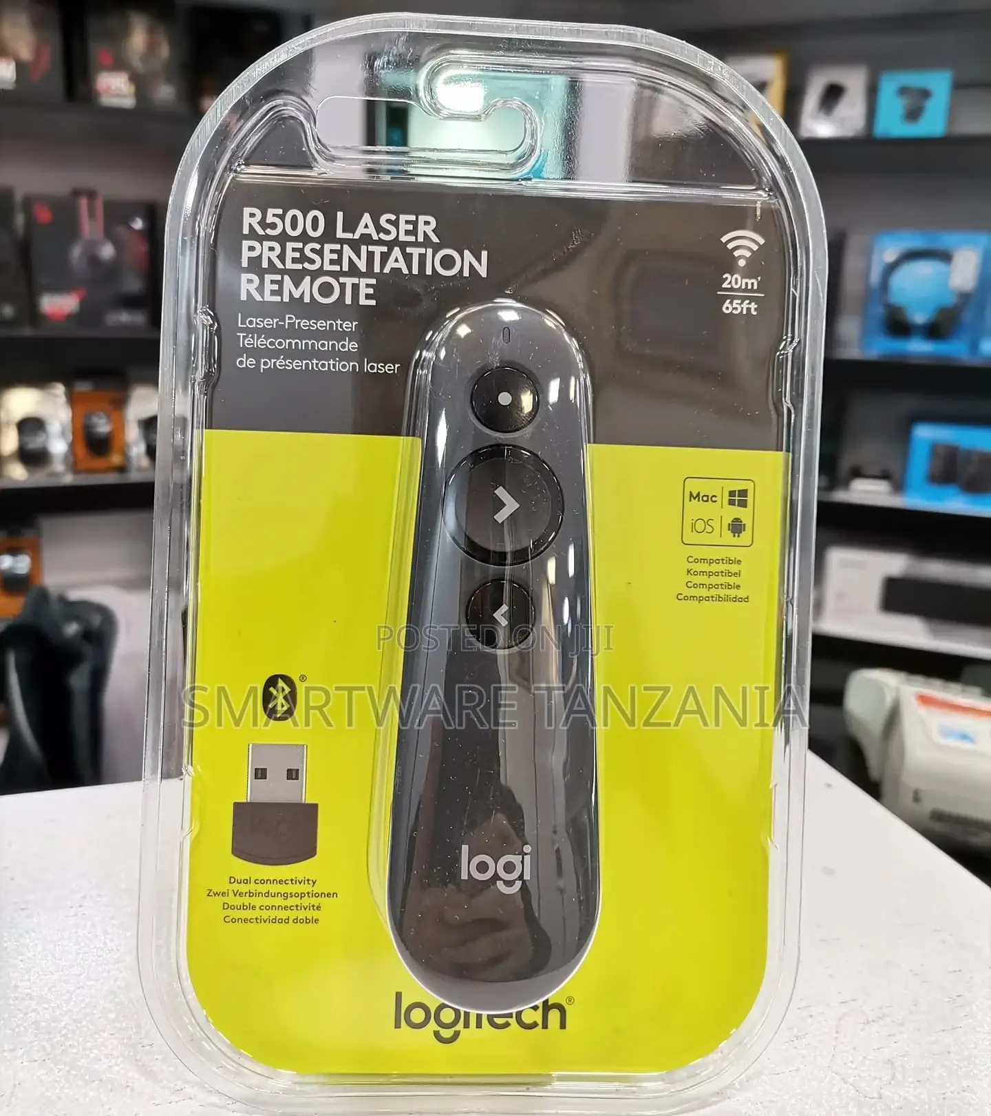 Logitech R500 Presenter Bluetooth, USB Presentation Clicker