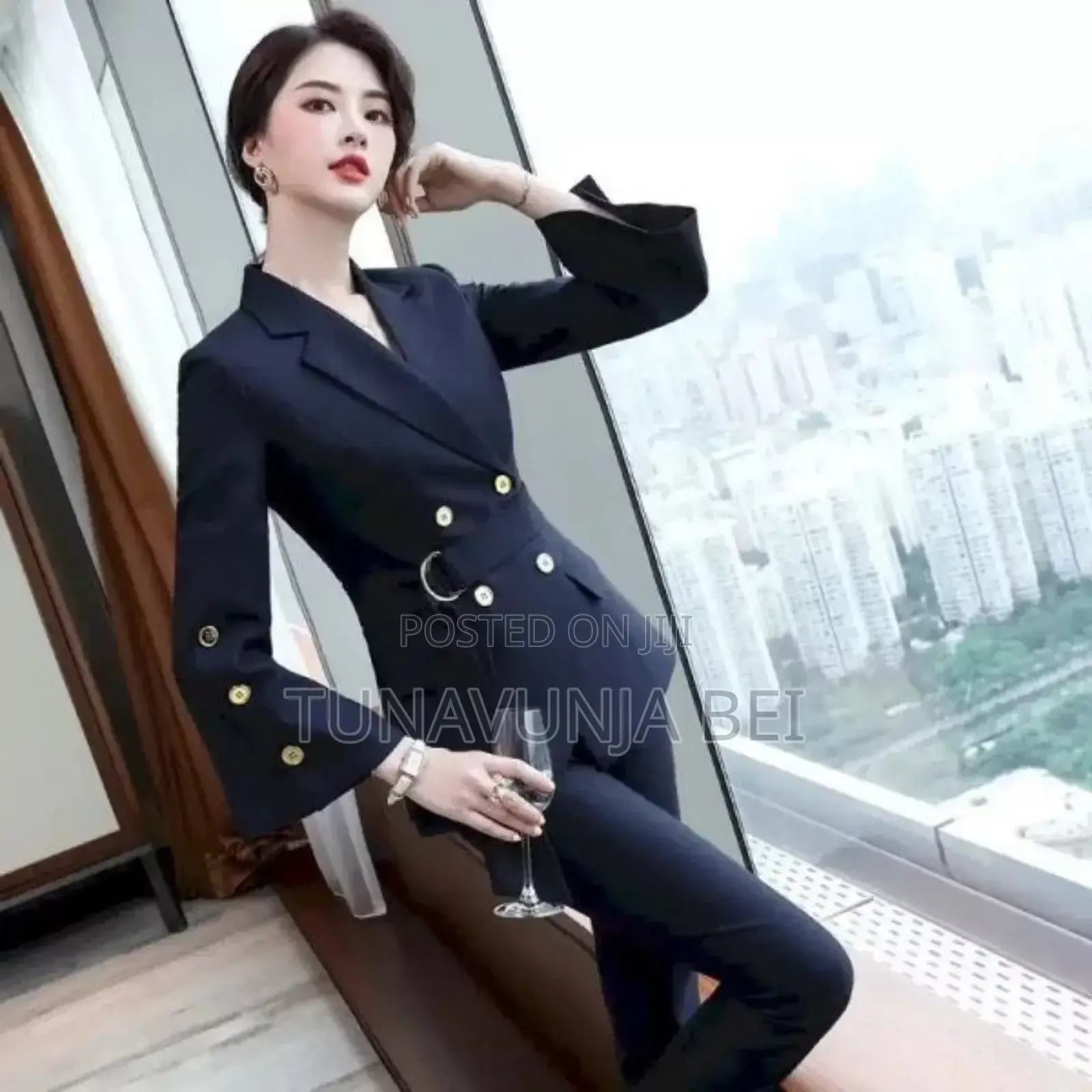 Double Breast Blazer Ladies Suit