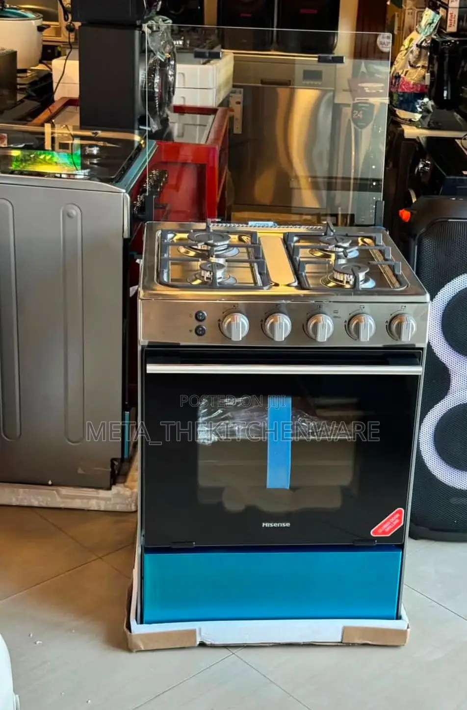 Hisense Cooker 4 Gas Burner + Electric Oven