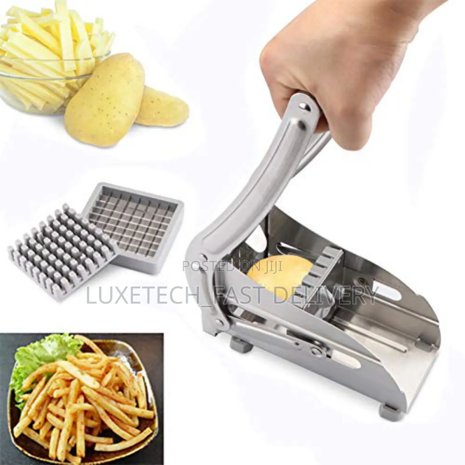 Versatile French Fry/Vegetable Cutter With 2 Blades