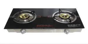 Westpoint Gas Stove 2 Burner, 8mm Glass, Black,WTIL-2817.gig