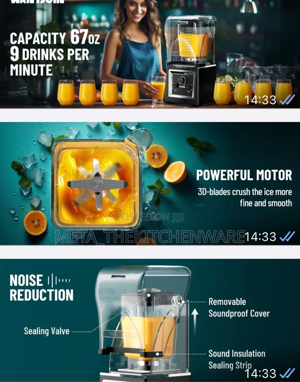 Digiwave Heavy Duty Silent Blender 2L 2200W