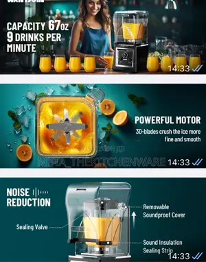Digiwave Heavy Duty Silent Blender 2L 2200W