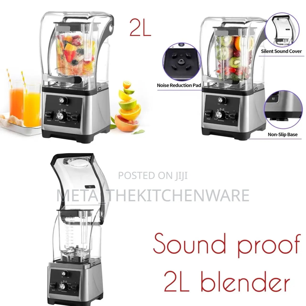 Digiwave Heavy Duty Silent Blender 2L 2200W