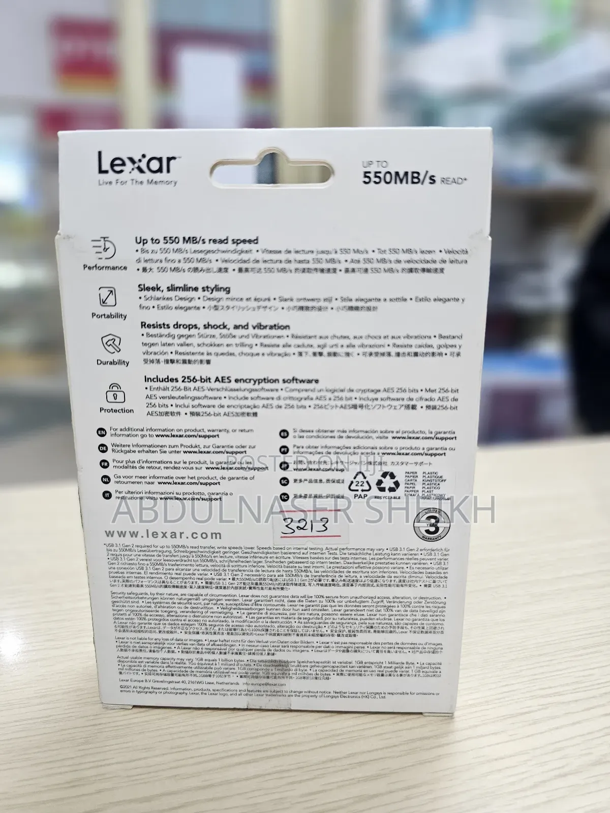 Lexar SL200 Portable SSD 512gb