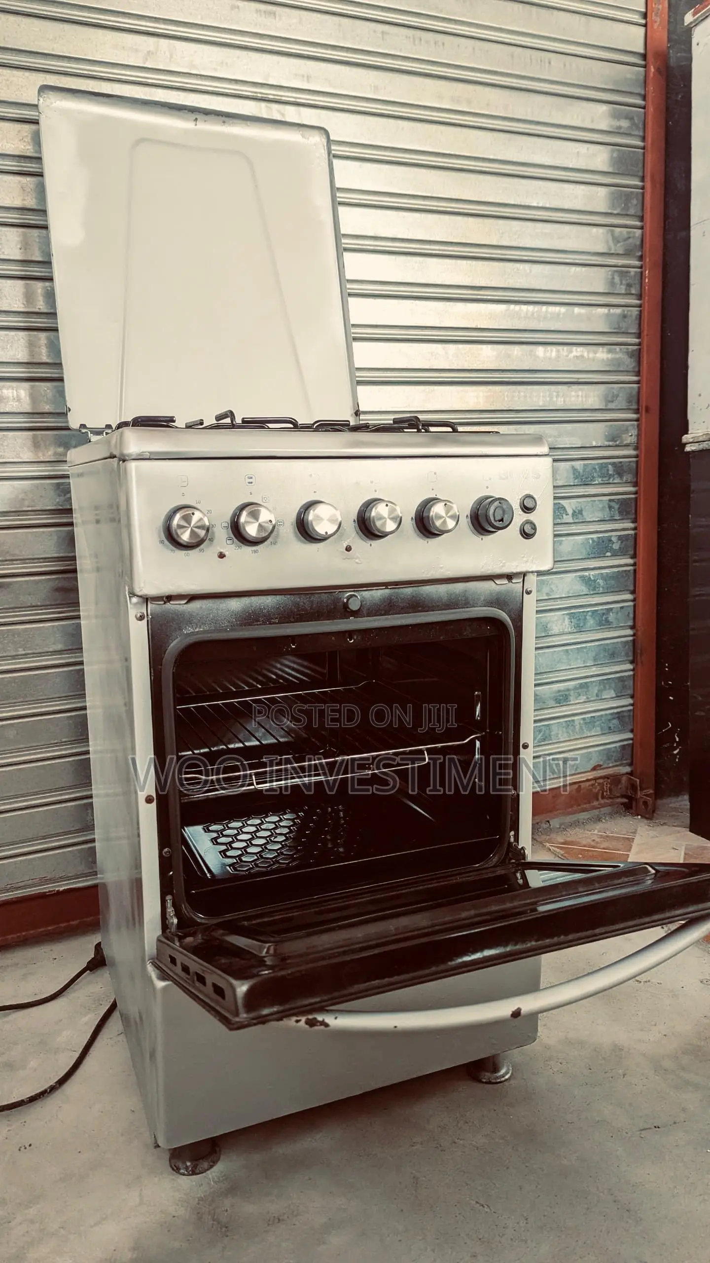 Jiko Boss Cooker Gas 3 Umeme1 Oven Mpya Kabisa