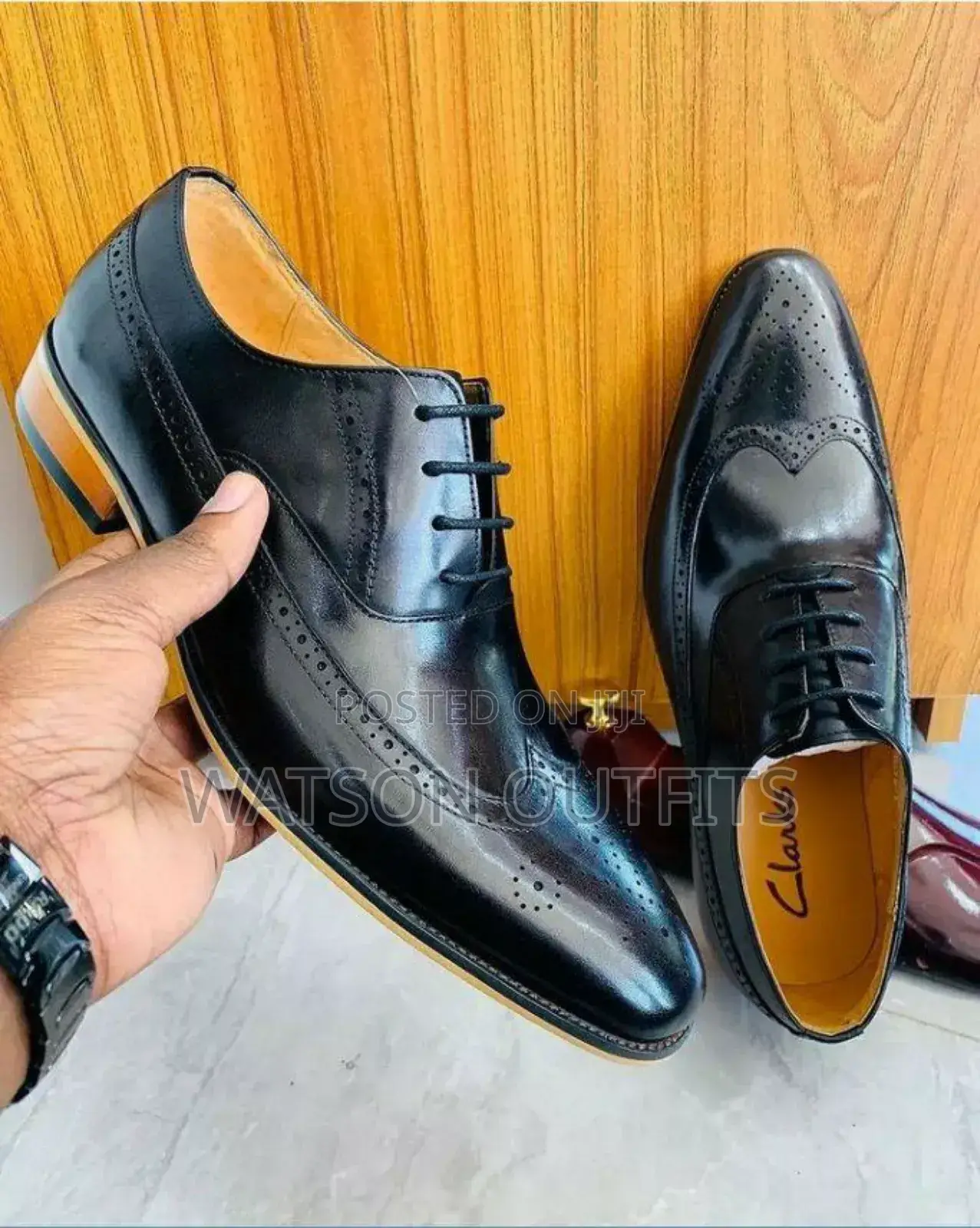 Viatu Vya Ngozi Vya Clarks Brand Vipya Na Original