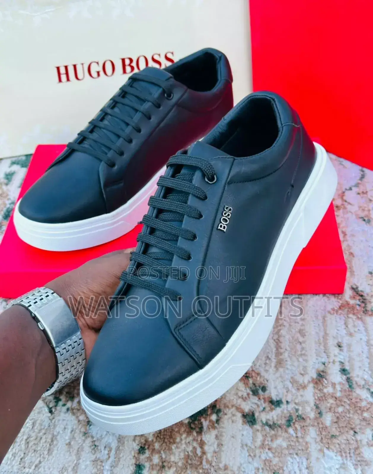 Viatu Vya Ngozi Vya Boss Vipya Kabisa