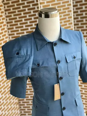 Kaunda/Safari Suits Za Mikono Mifupi Mpya