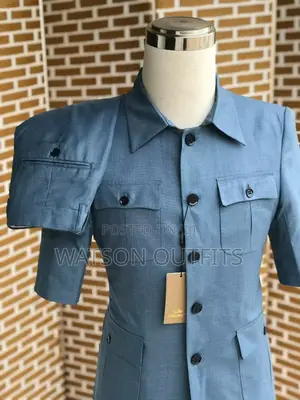 Kaunda/Safari Suits Za Mikono Mifupi Mpya