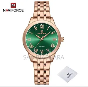 Naviforce Classic for Ladies (Numeric) Gold and Green 3