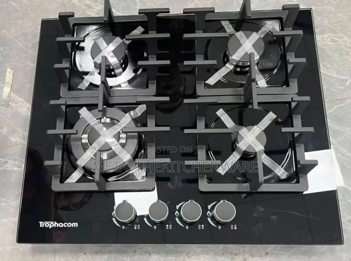 Trophacom Built in Glass Cooker 4 Gas Burnr