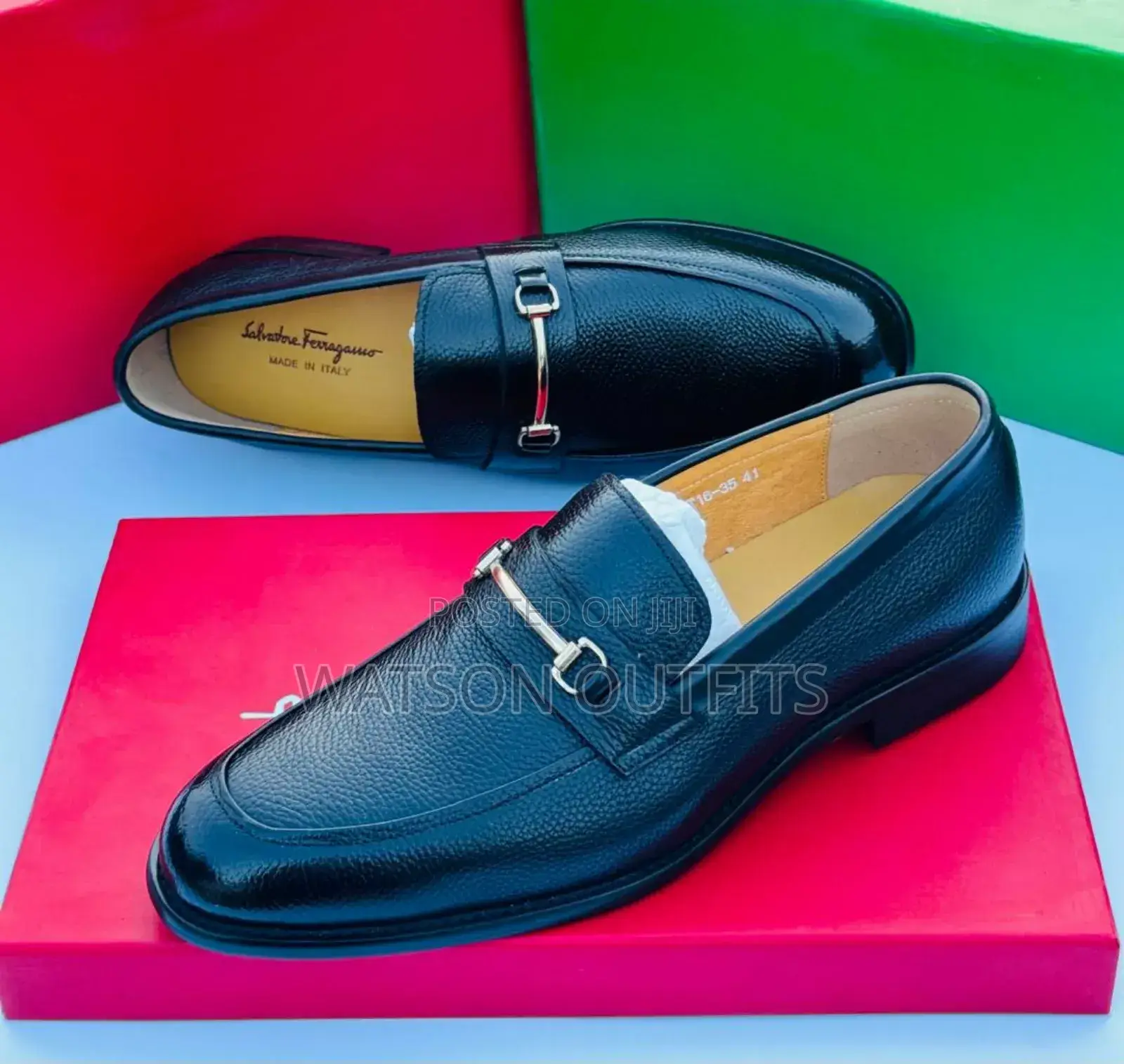 Viatu Vipya Vya Ngozi Vya Salvatore Ferragamo