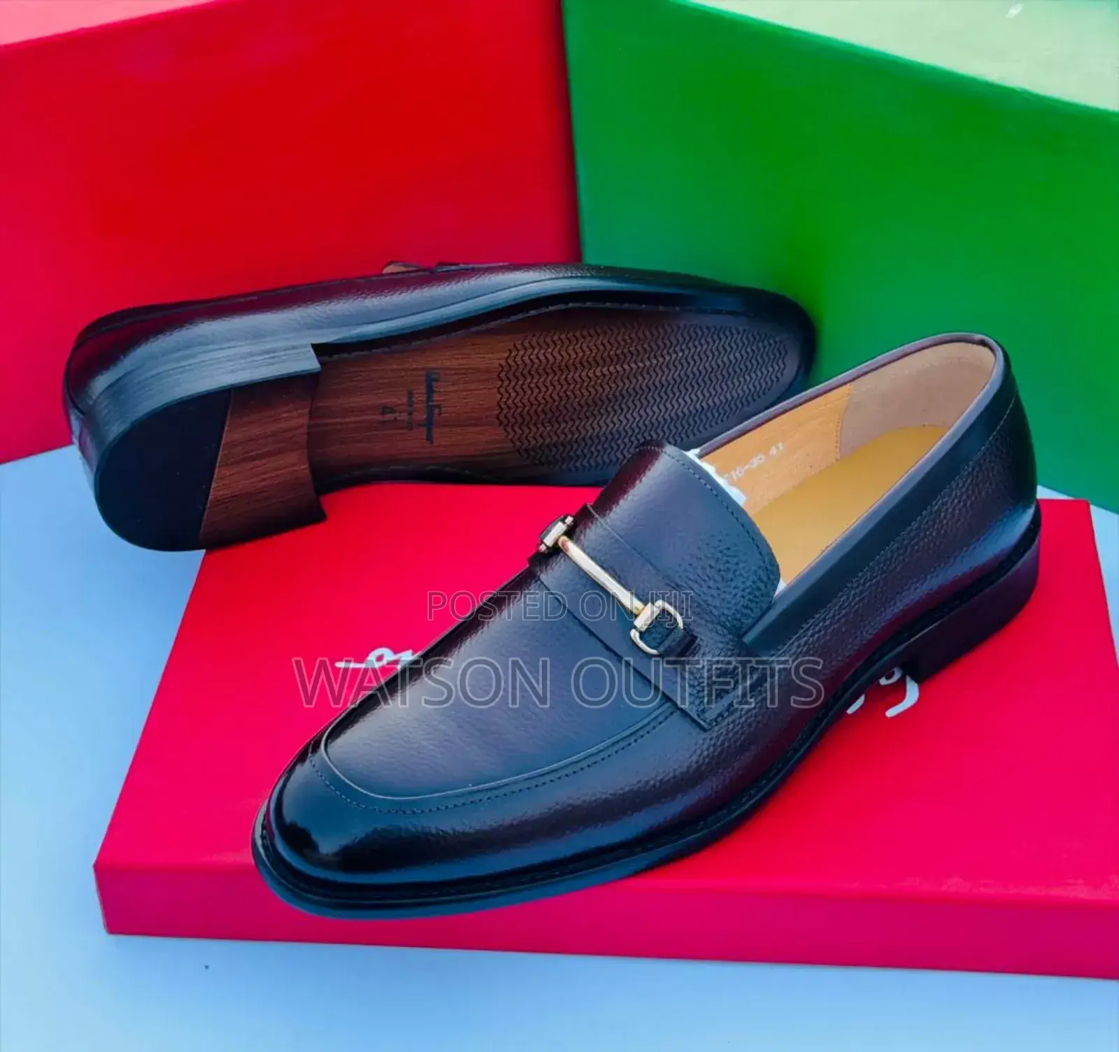 Viatu Vipya Vya Ngozi Vya Salvatore Ferragamo