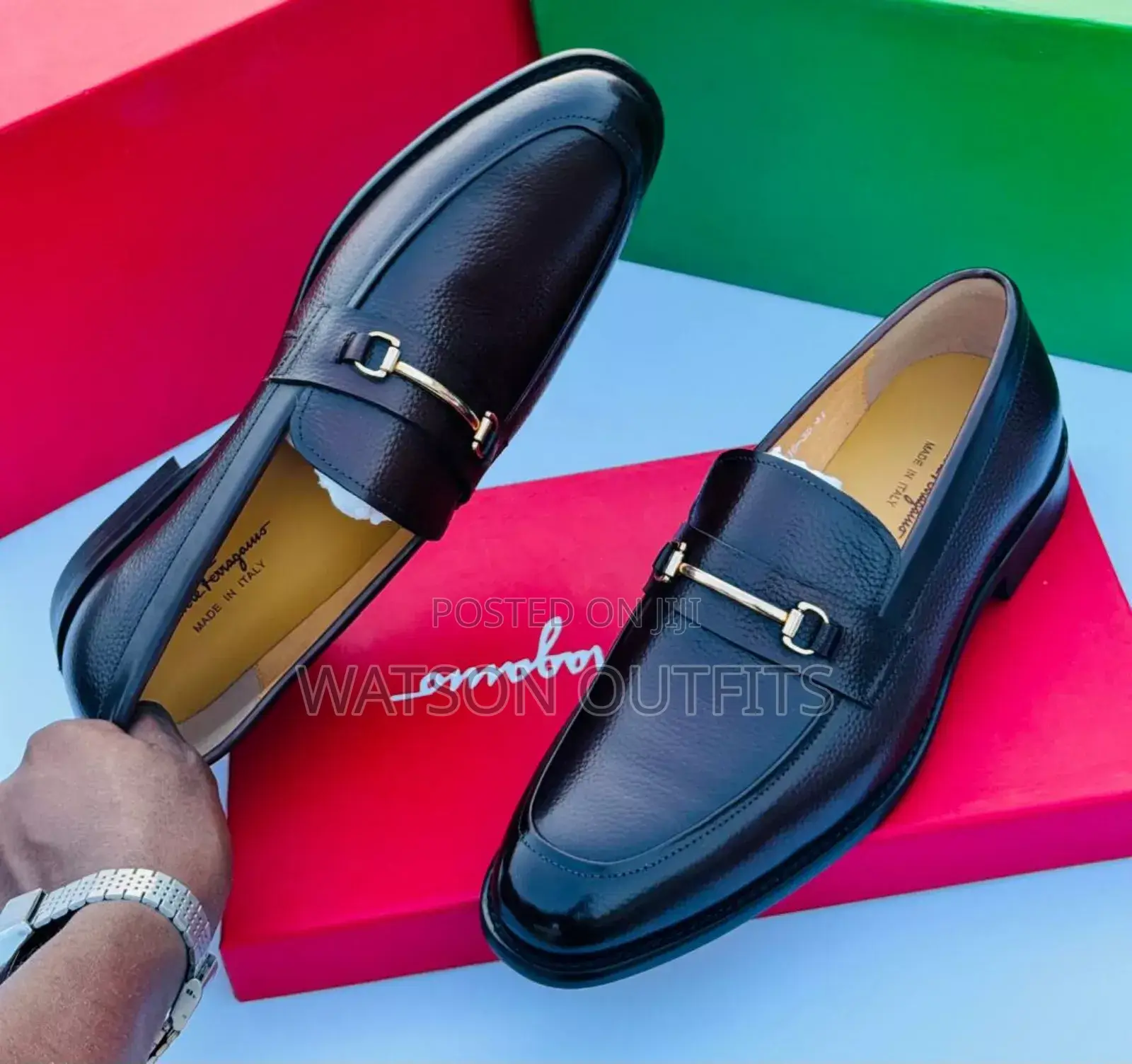 Viatu Vipya Vya Ngozi Vya Salvatore Ferragamo