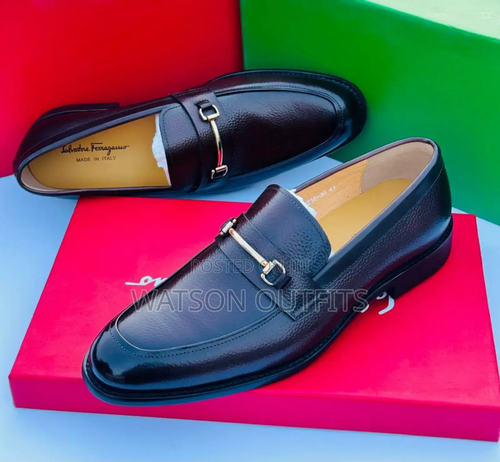 Viatu Vipya Vya Ngozi Vya Salvatore Ferragamo