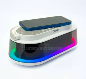 Portable Bluetooth Speaker With Wireless Charger and Clock
