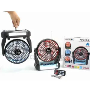 Rechargeable Desktop Solar Fan With Radio, Bluetooth