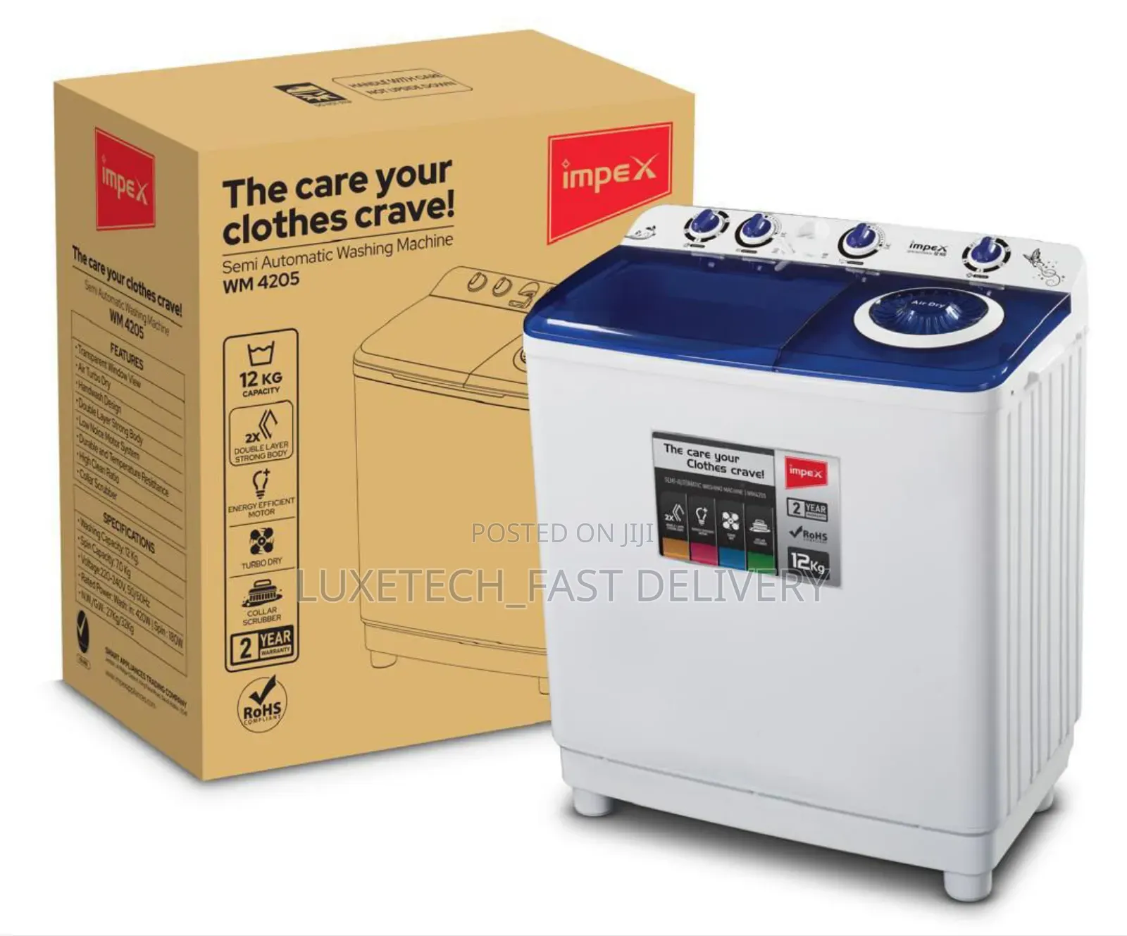 Impex Washing Machine 12kg