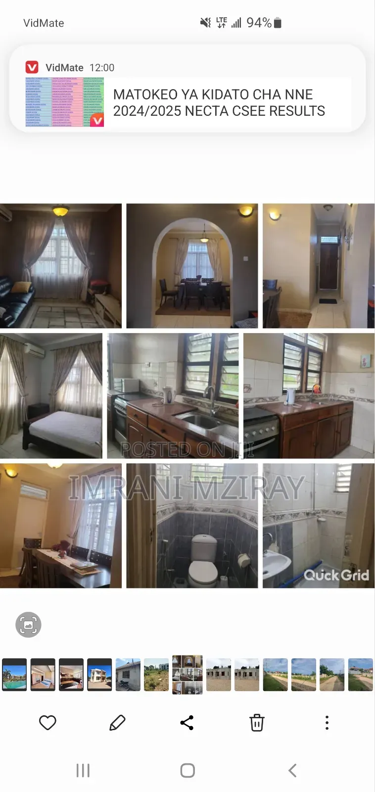 4bdrm Bungalow in Upanga East for rent