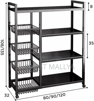 Multi Tier Kitchen Storage Cart