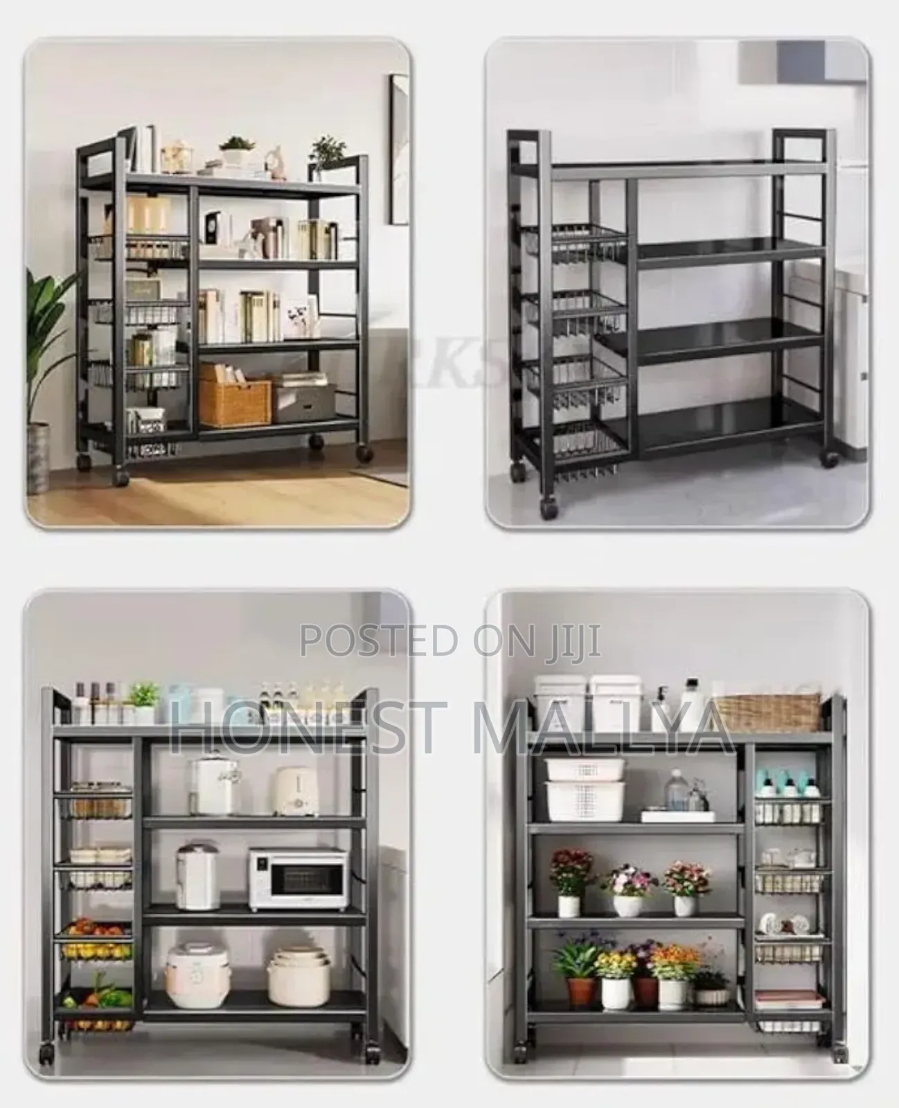 Multi Tier Kitchen Storage Cart