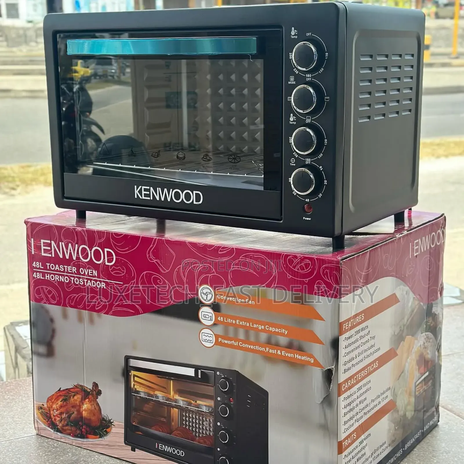 Kenwood Oven 48l Baking Cake, Pizza, Meat Grilling and Roast