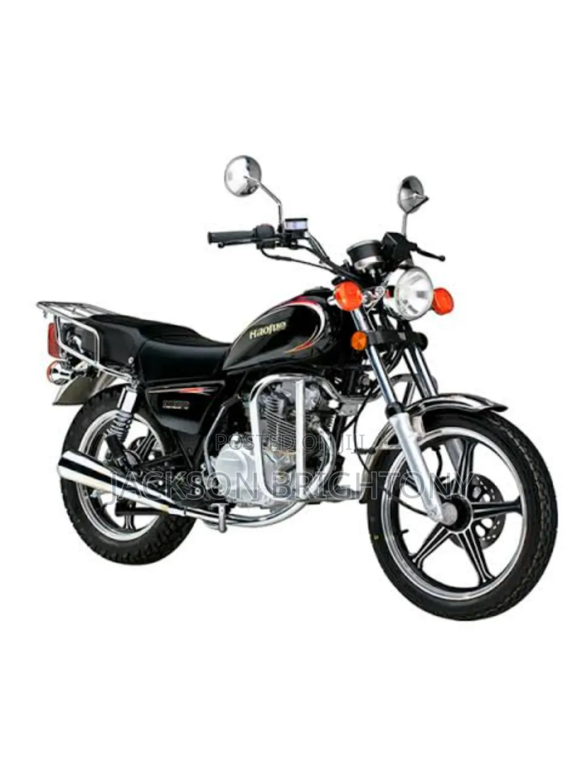 New Haojue HJ125-8N 2024 Black