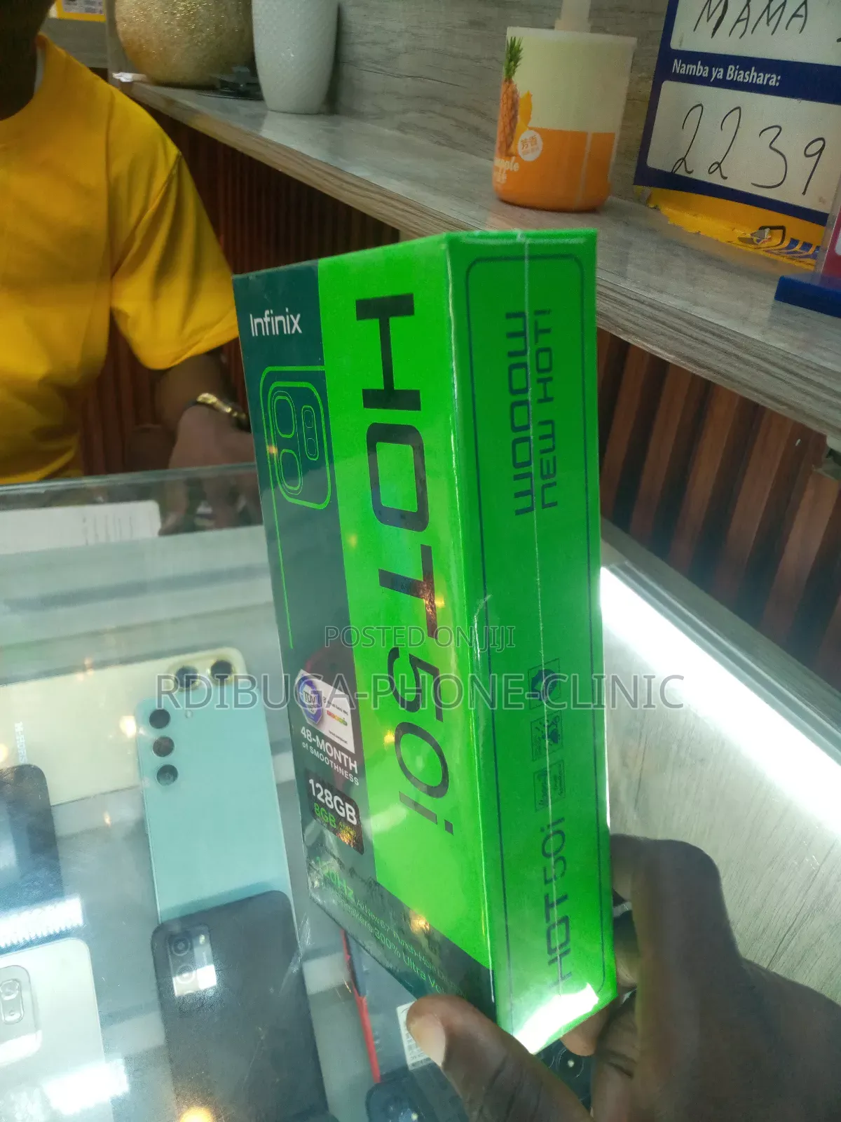 New Infinix Hot 50i 128 GB Blue