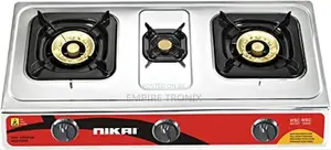 Nikai Gas Cooker 3 Burner With Auto Ignition System NG845