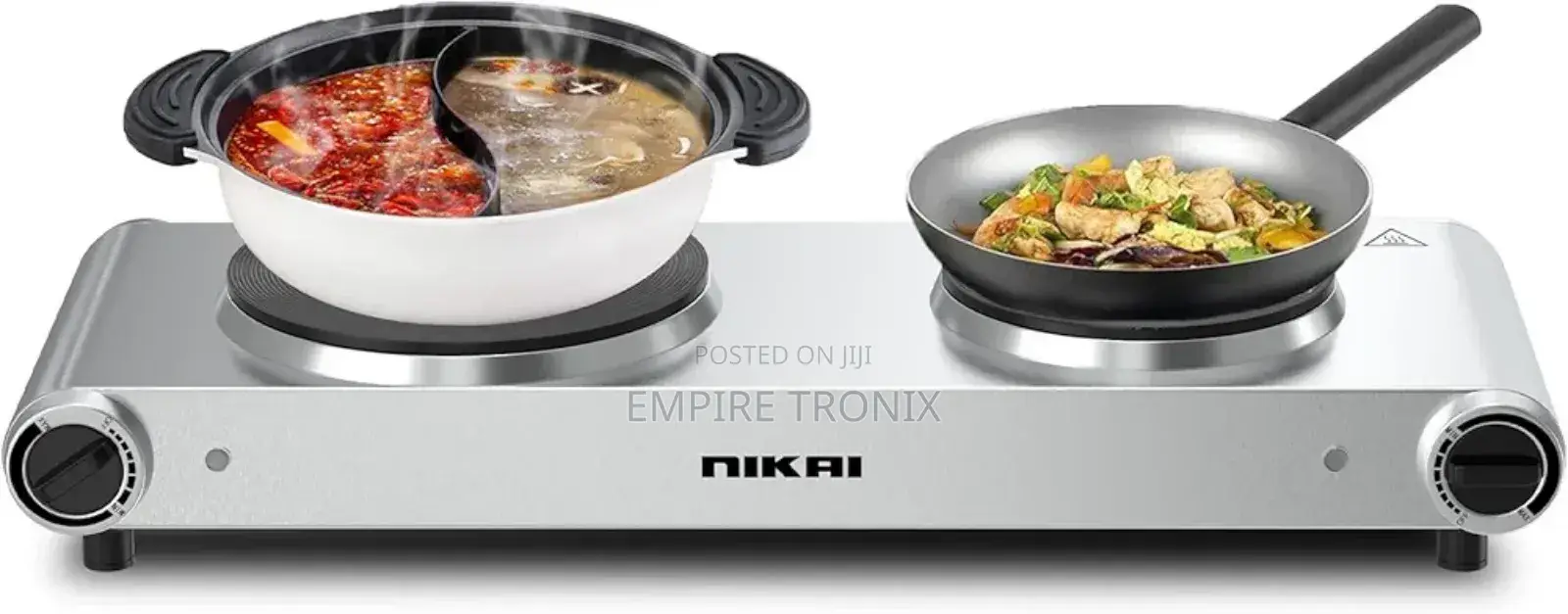 Nikai Double Hot Plate - Twin Cooktop 2500W NKTOE5N2