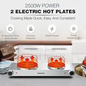 Nikai Double Hot Plate - Twin Cooktop 2500W NKTOE5N2