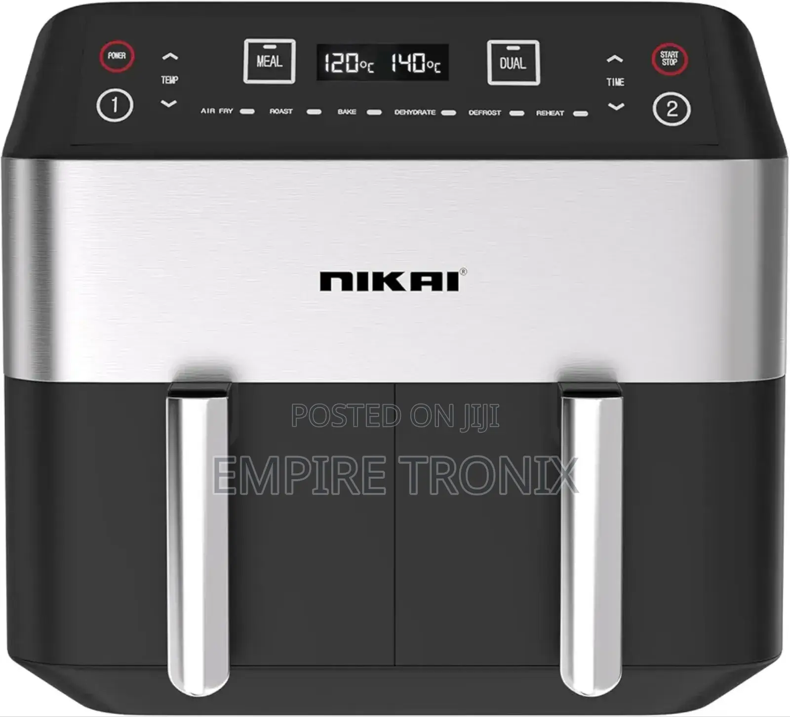 Nikai Air Fryer 8L Dual Multifunctional 2460W NAF282DX