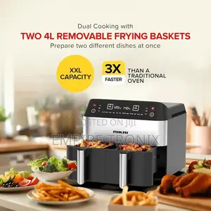 Nikai Air Fryer 8L Dual Multifunctional 2460W NAF282DX