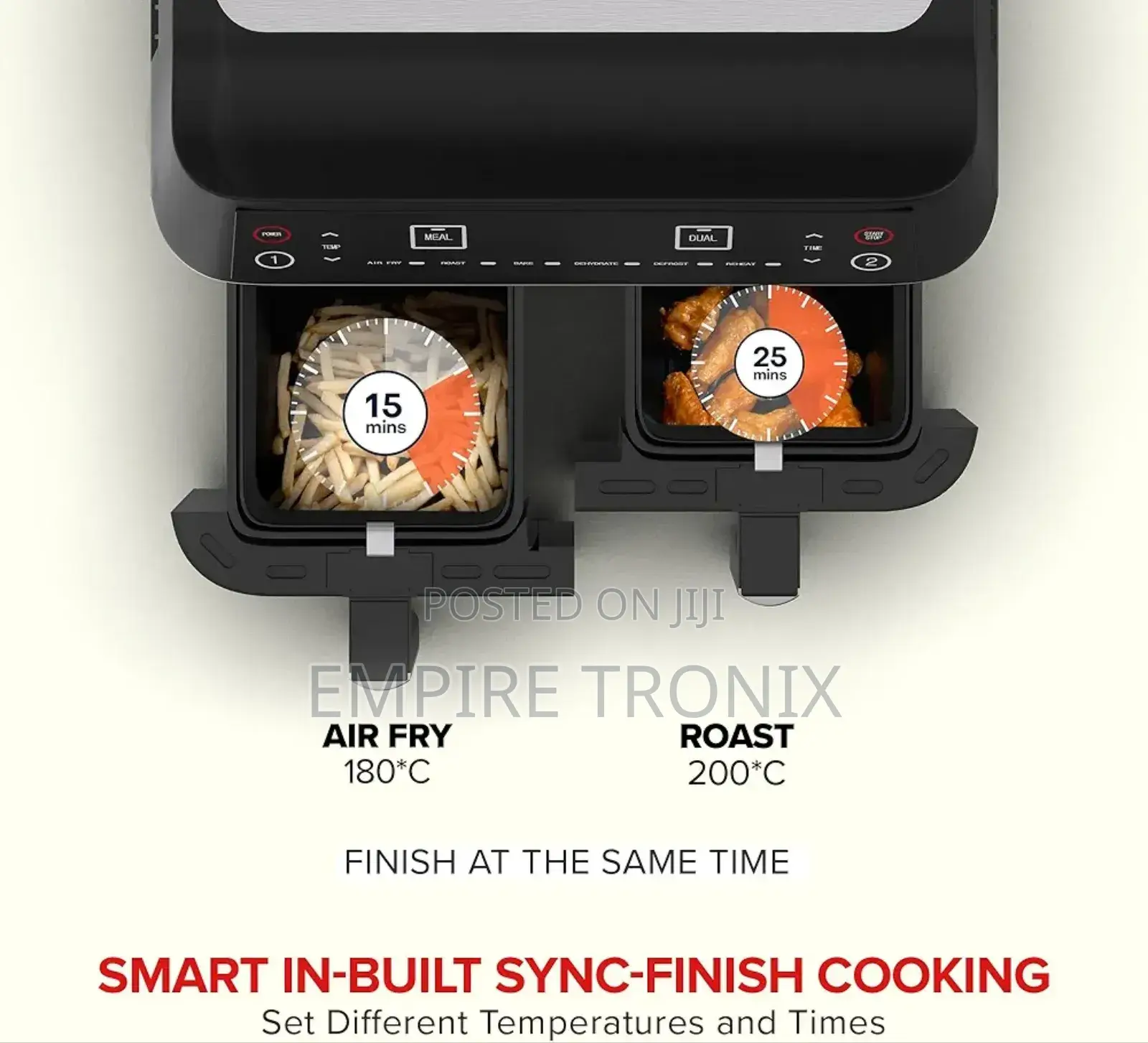 Nikai Air Fryer 8L Dual Multifunctional 2460W NAF282DX