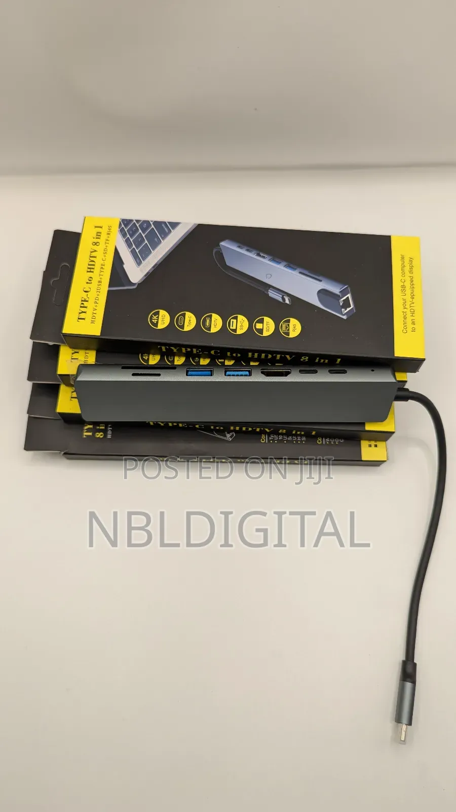 Type C Hub to Hdmi Usb Ethernet Type C and Card Reader