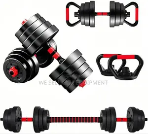 50KG Set PVC Pastic Dumbbells and Barbell