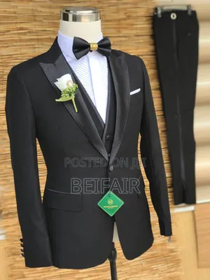 Black Taxedo Suit | Suti Nyeusi