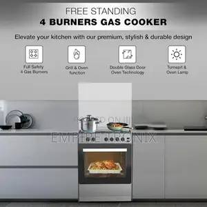 Nikai Cooker 60x55 Full Gas Oven Cooking Range U6062FS