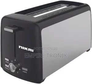 Nikai Toaster 1400W 4 Slice With 7 Setting Browning NBT666S1
