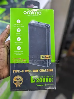 Oraimo Type- C Two- Way Charging 20000mah Power Bank